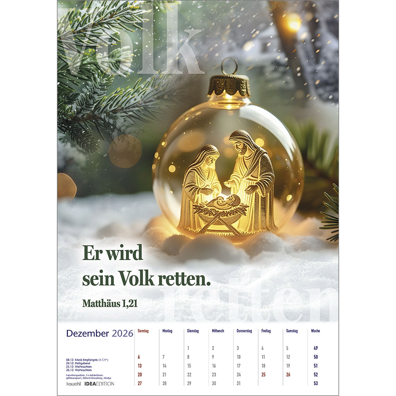 Posterkalender - Auf seinem Weg 2026