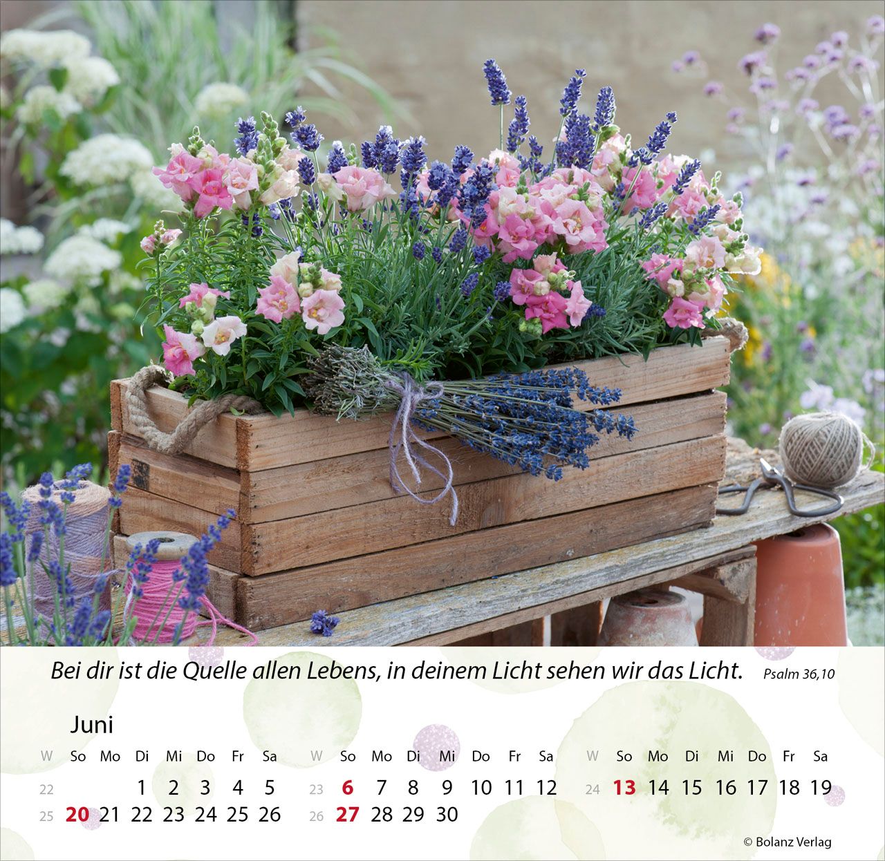 Tischkalender - Gärten 2027 Tischkalender