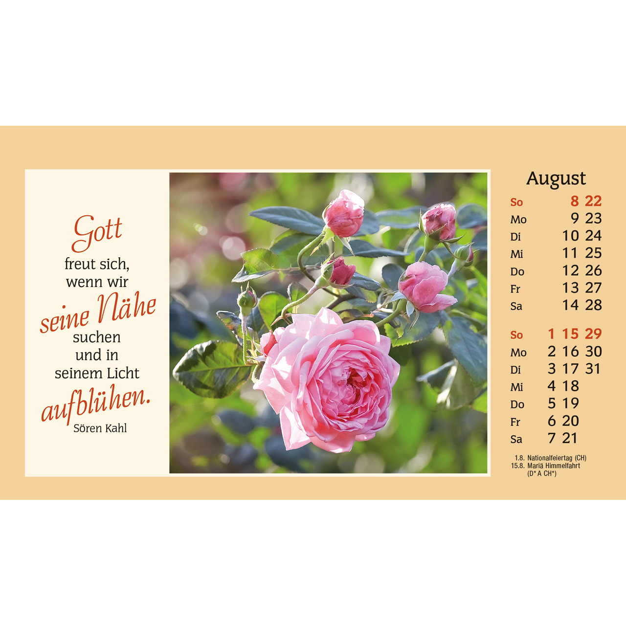 Aufstellkalender - Der kleine Begleiter 2027