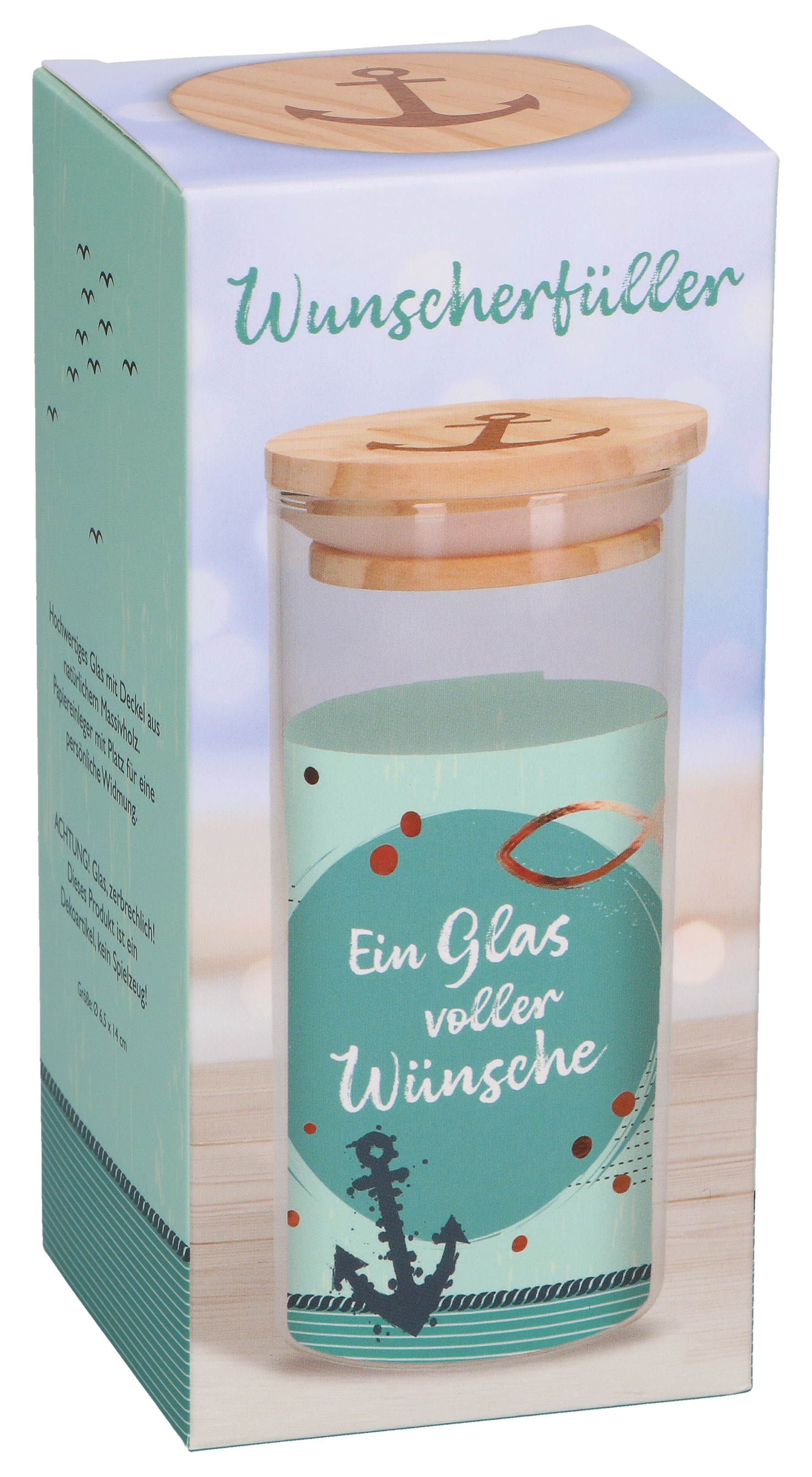 Spardose - Ein Glas voller Wünsche