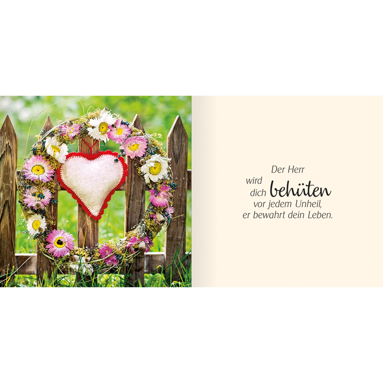 Geschenkbuch - Ich schenke dir - Psalm 121 - Blüte Schmetterling