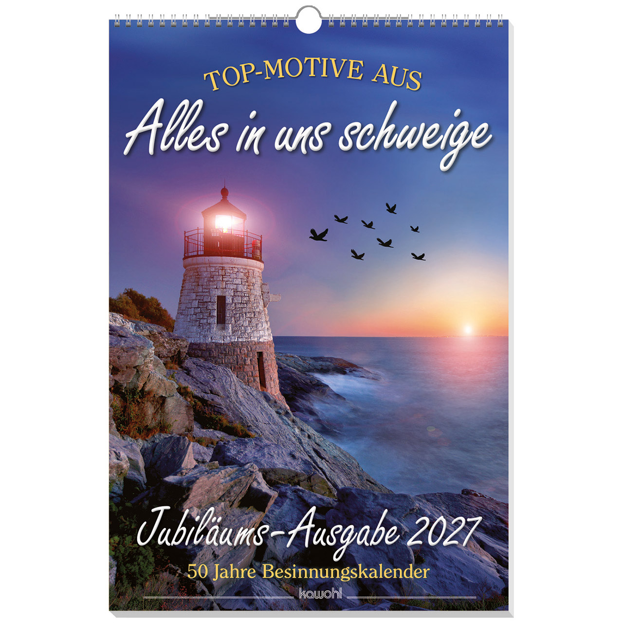 Notizblock - Über allen Hiobs Botschaften - Leuchtturm Felsen Meer