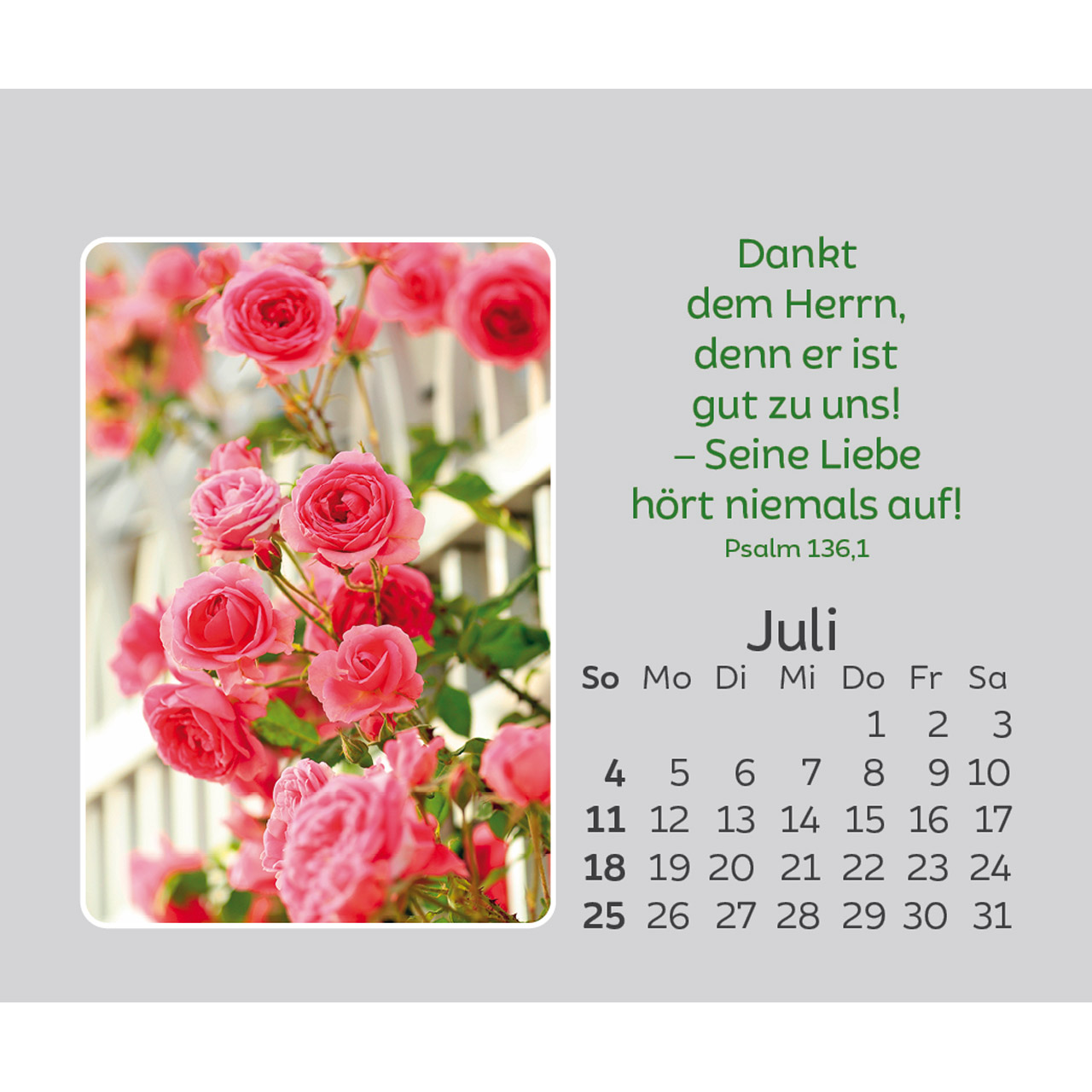 Aufstellkalender - Freude für jeden Tag 2027