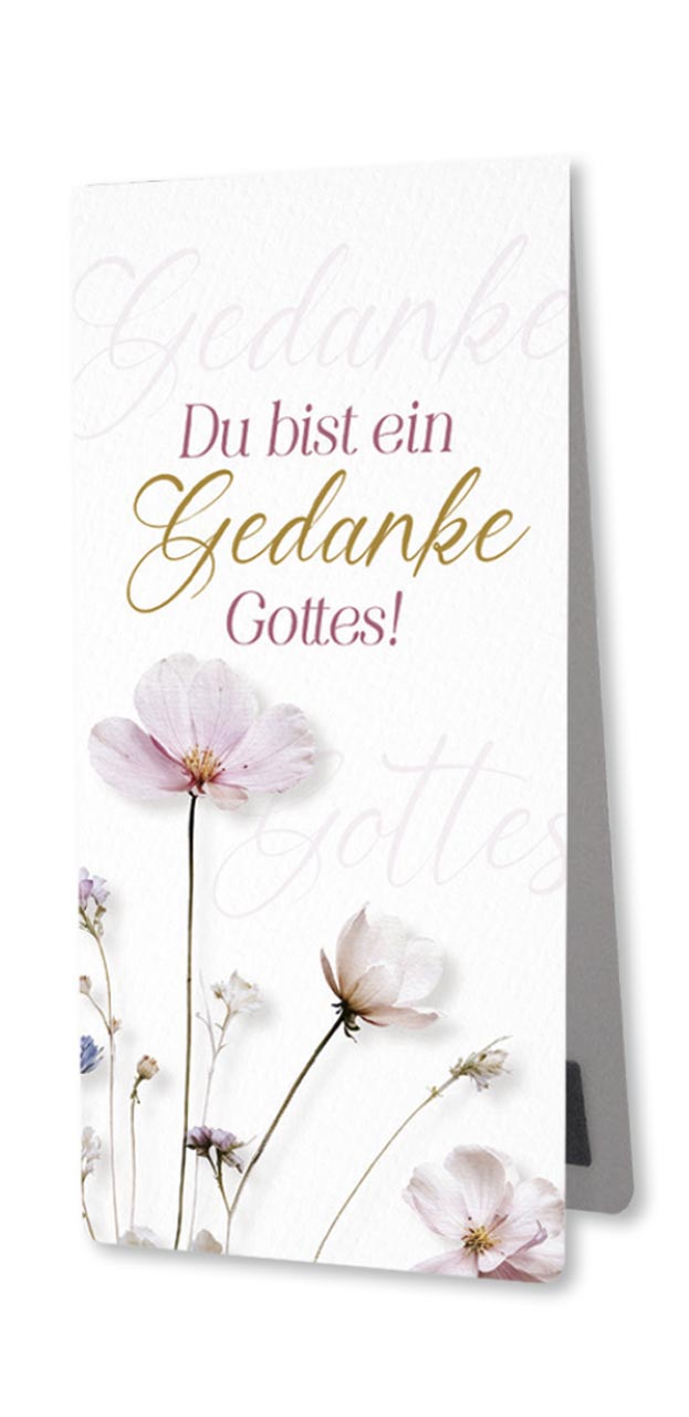 Lesezeichen - Magnetlesezeichen "Du bist ein Gedanke Gottes"