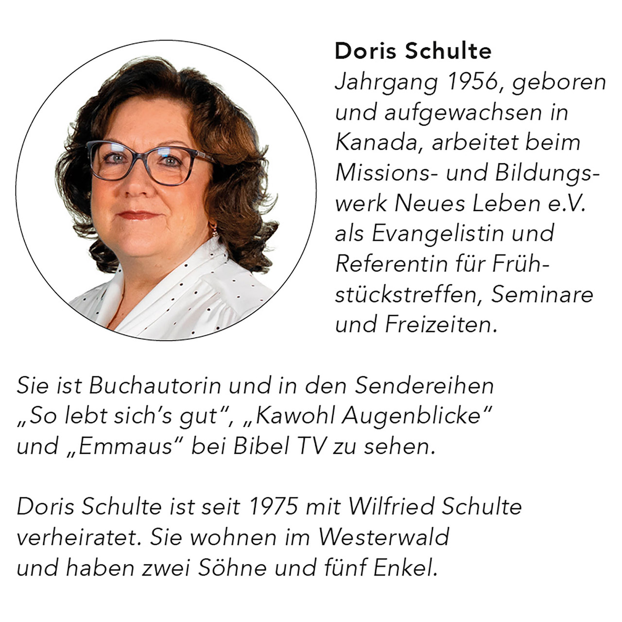 Karten-Box Kunststoff - So lebt sich's täglich gut - Blumenstrauß Tasse Buch Tulpen