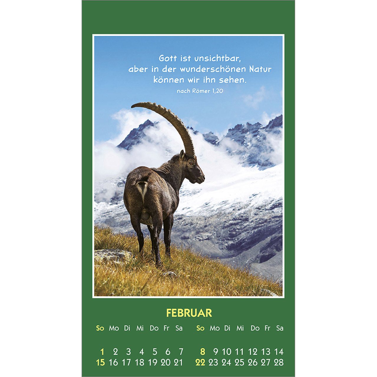 Aufkleberkalender - Hallo Du 2026 - Kaninchen Hase