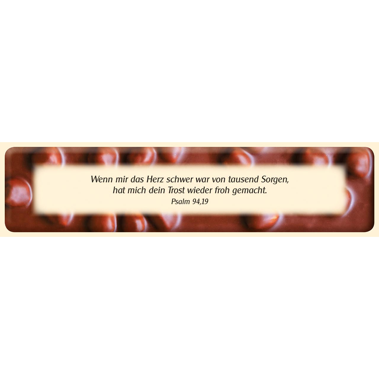 Bibel-Riegel - Trostspender - Schokolade - Nüsse