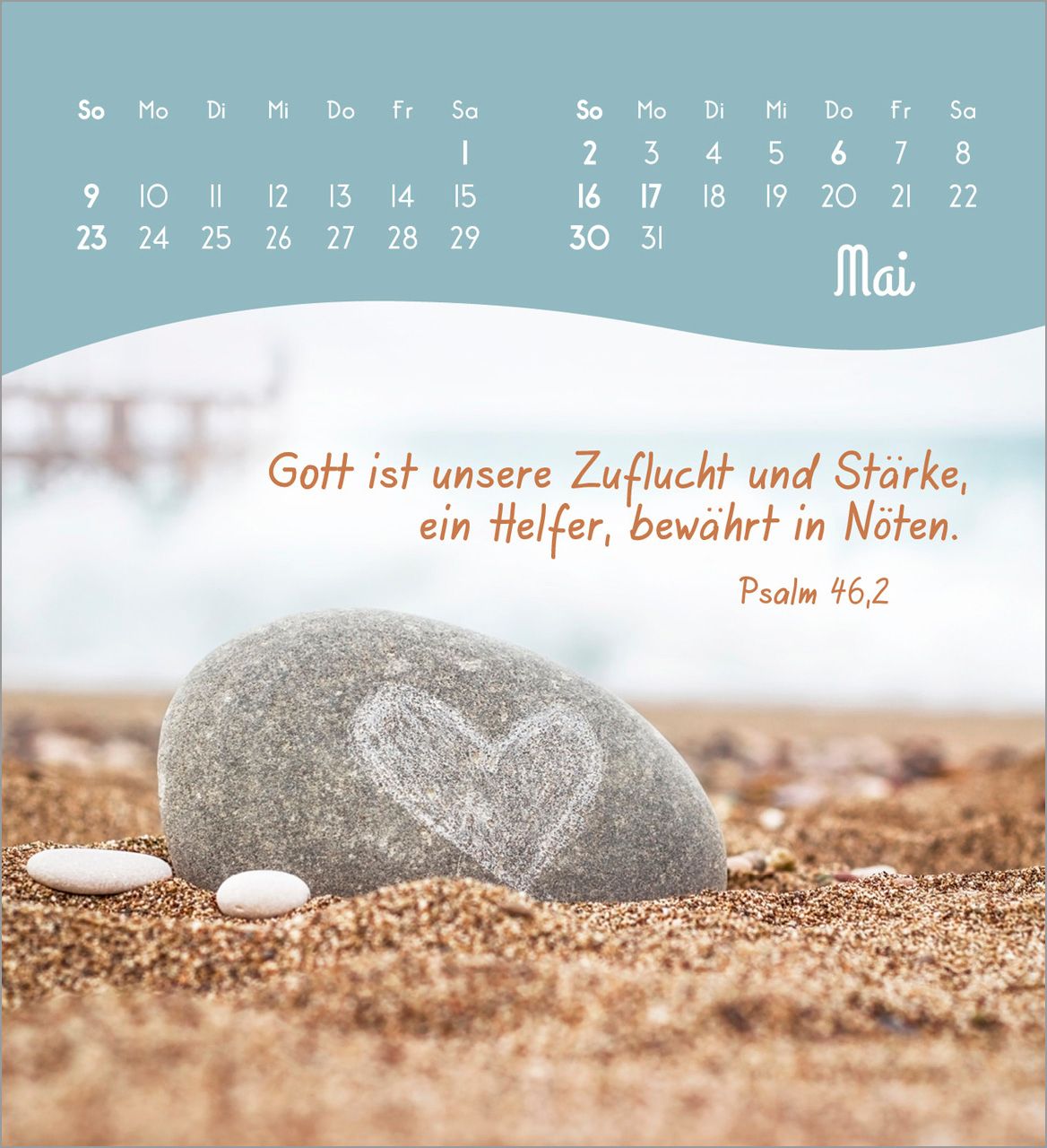 Tischkalender - Von Herzen ein glückliches Jahr 2027