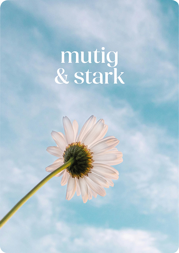 Postkarte - Postkarte 'mutig & stark'