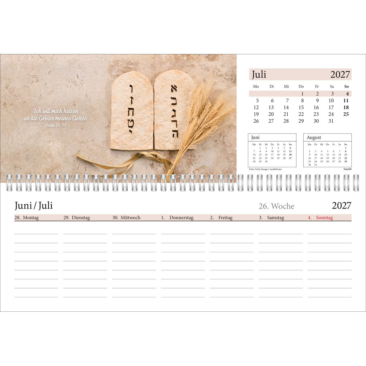 Tischkalender - In deine Hand leg ich den Tag 2027