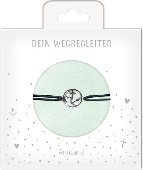 Armband - Armband mit Kreuz-Herz-Anker-Anhänger