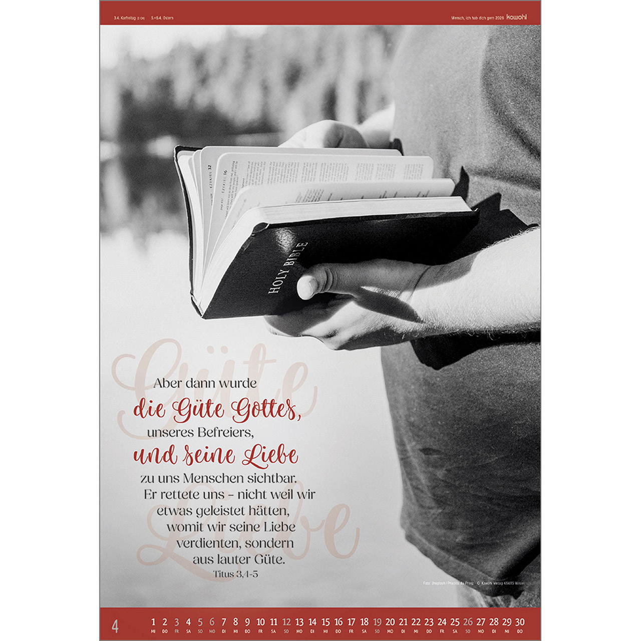 Wandkalender - Mensch ich hab dich gern 2026