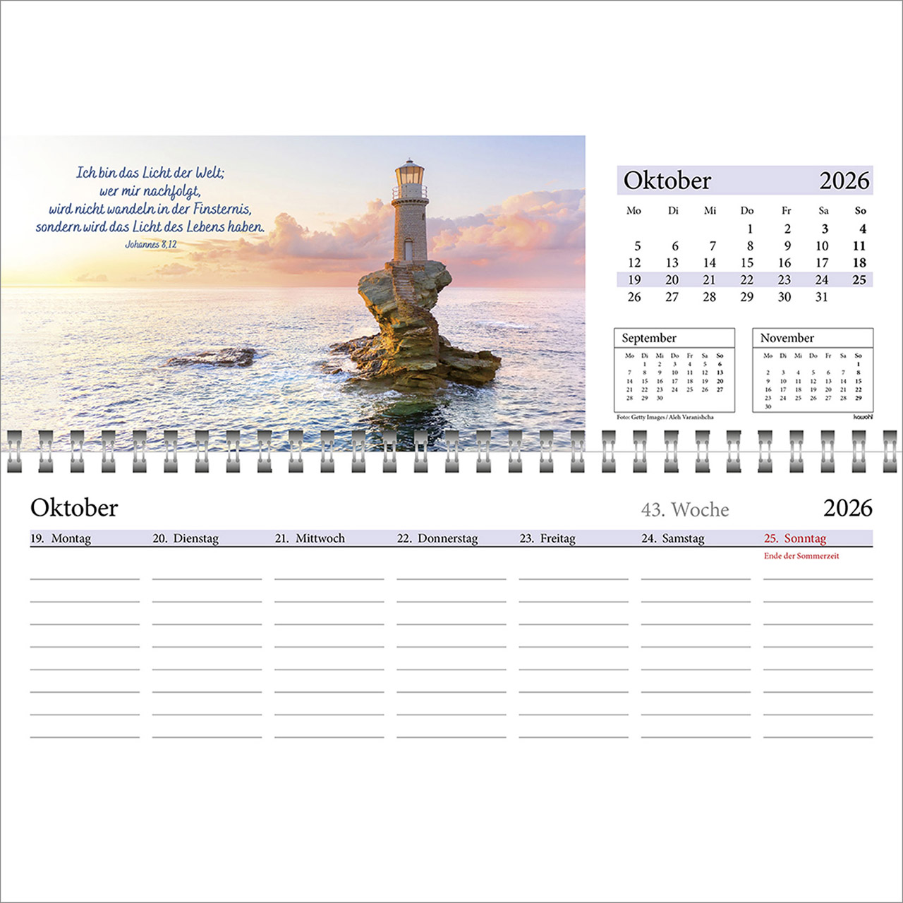 Tischkalender - In deine Hand leg ich den Tag 2026