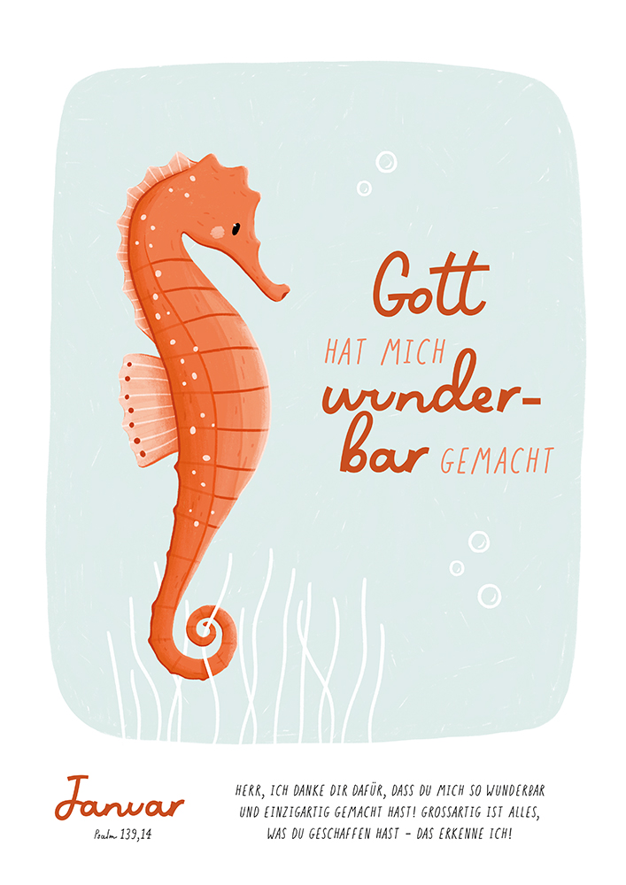 Immerwährender Kalender - Mein Gott & ich