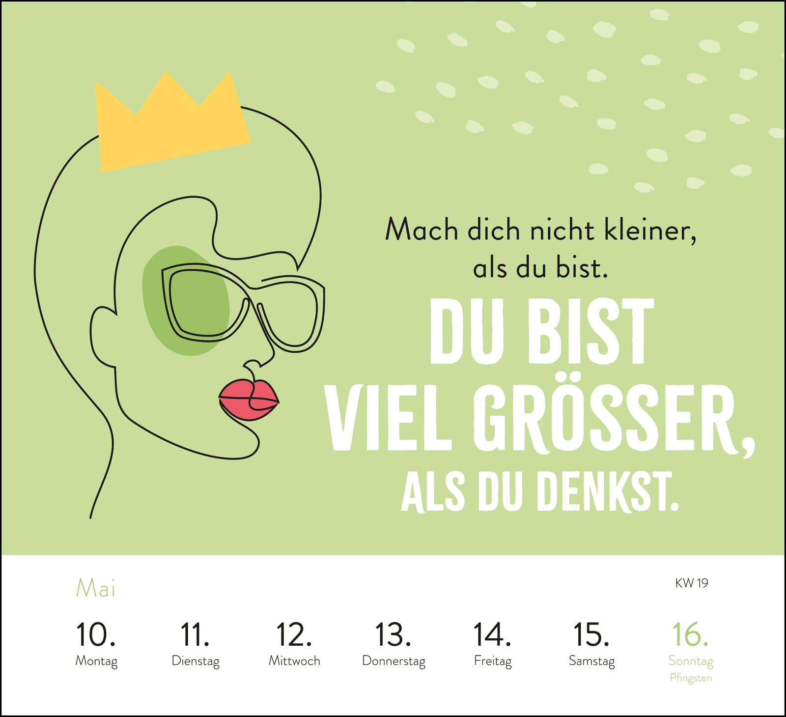 Aufstellkalender - Sei stark. Sei anders. Sei DU. 2027