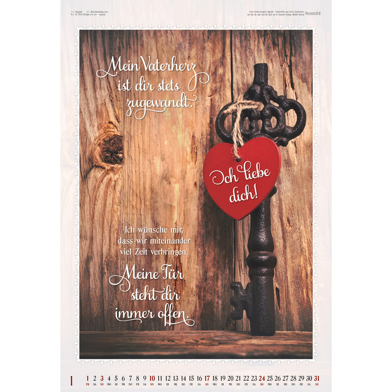 Wandkalender - Ich bin da, dir ganz nah 2027