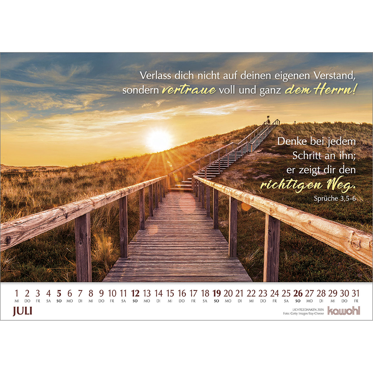 Wandkalender - Lichtgedanken 2026