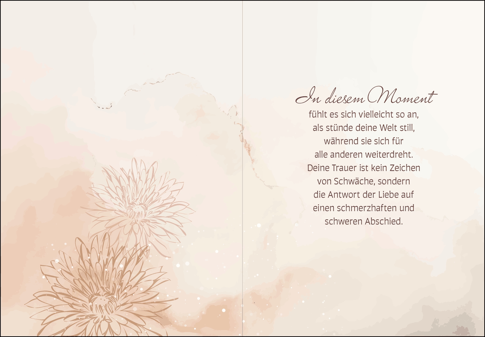 Geschenkbuch - Trauern ist immer ein Zeichen von Liebe