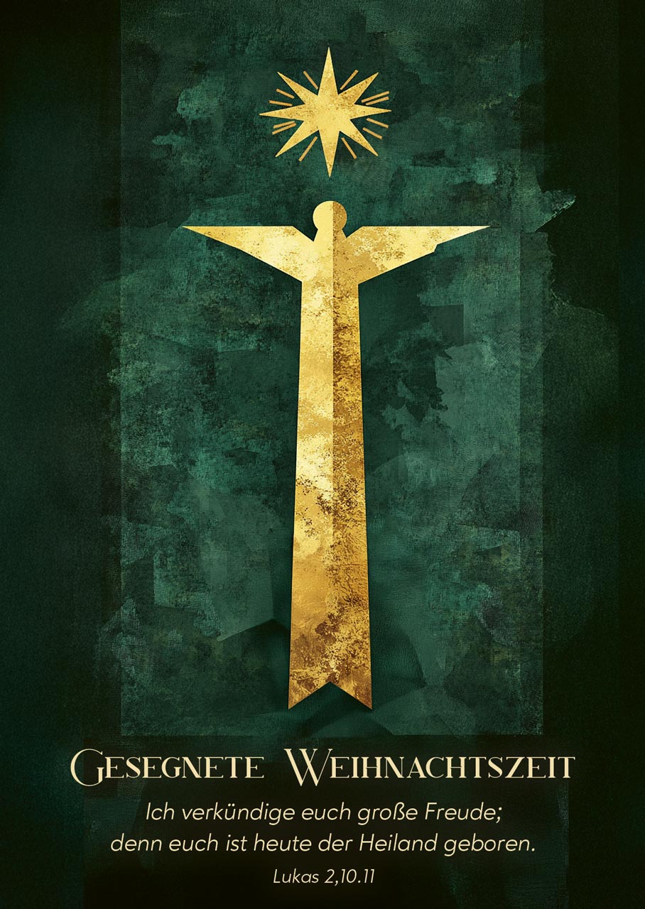 Postkarten - Postkarte Weihnachtszeit Engel 12 Ex.