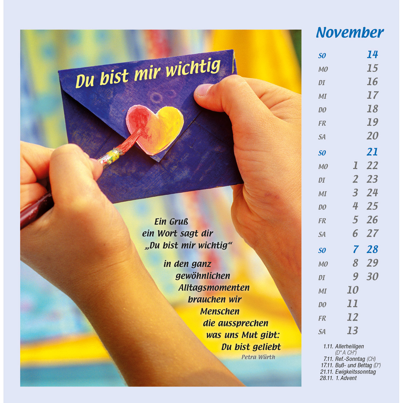 Postkartenkalender - Mit Hand und Fuß 2027