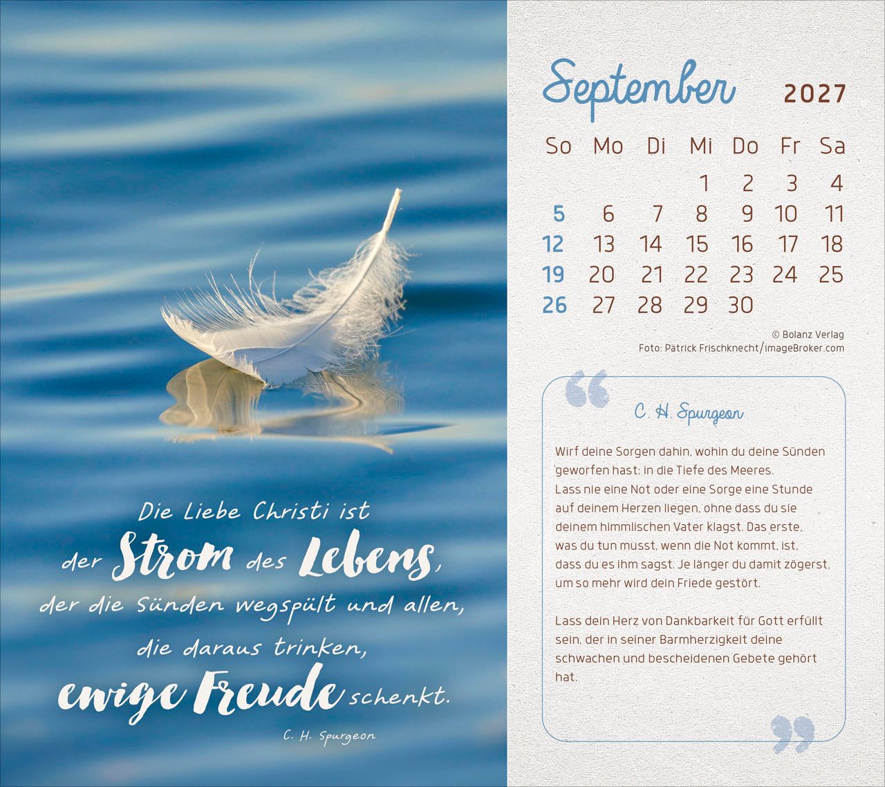 Tischkalender - Mit seiner Kraft durchs Jahr 2027 Tischkalender