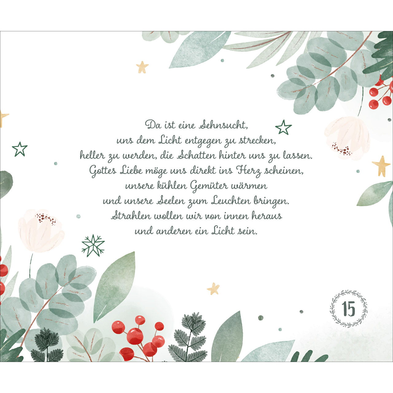 Adventskalender - Besinnliche Impulse von Doro Zachmann - Häuserzeite Winder Schnee Tannenbäume Baum