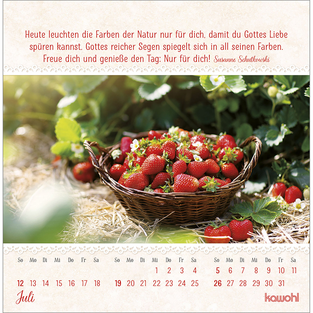 Postkartenkalender - Von Herzen gute Tage 2026