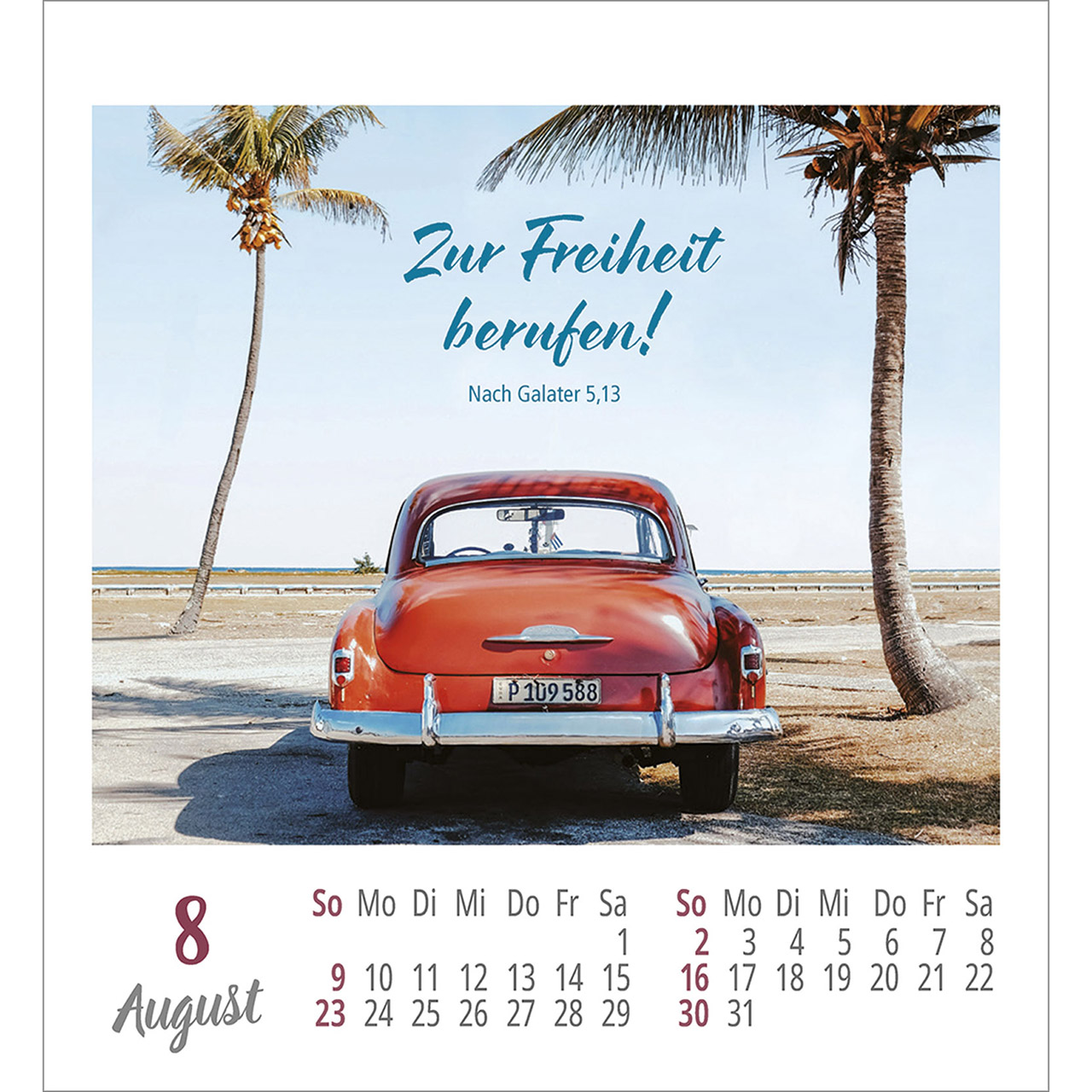 Aufkleberkalender - Frei sein & leben 2026
