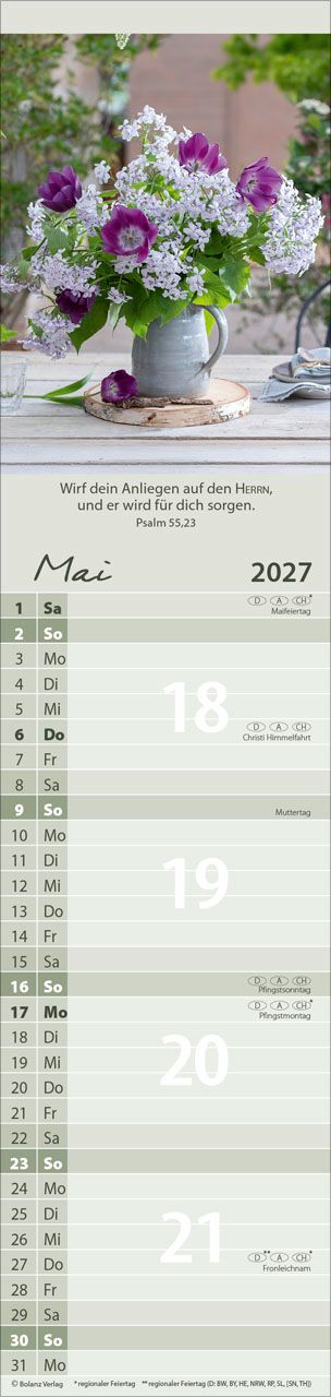 Terminkalender - Von Mir zu Dir 2027 Streifenterminkalender
