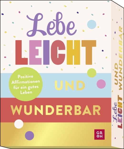 Karten-Box - Lebe leicht und wunderbar