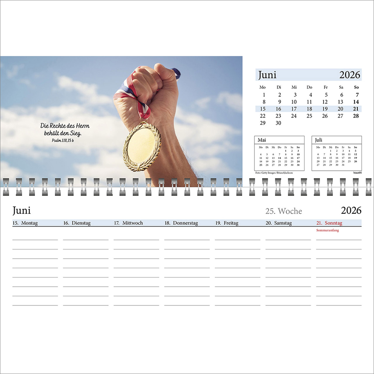 Tischkalender - In deine Hand leg ich den Tag 2026
