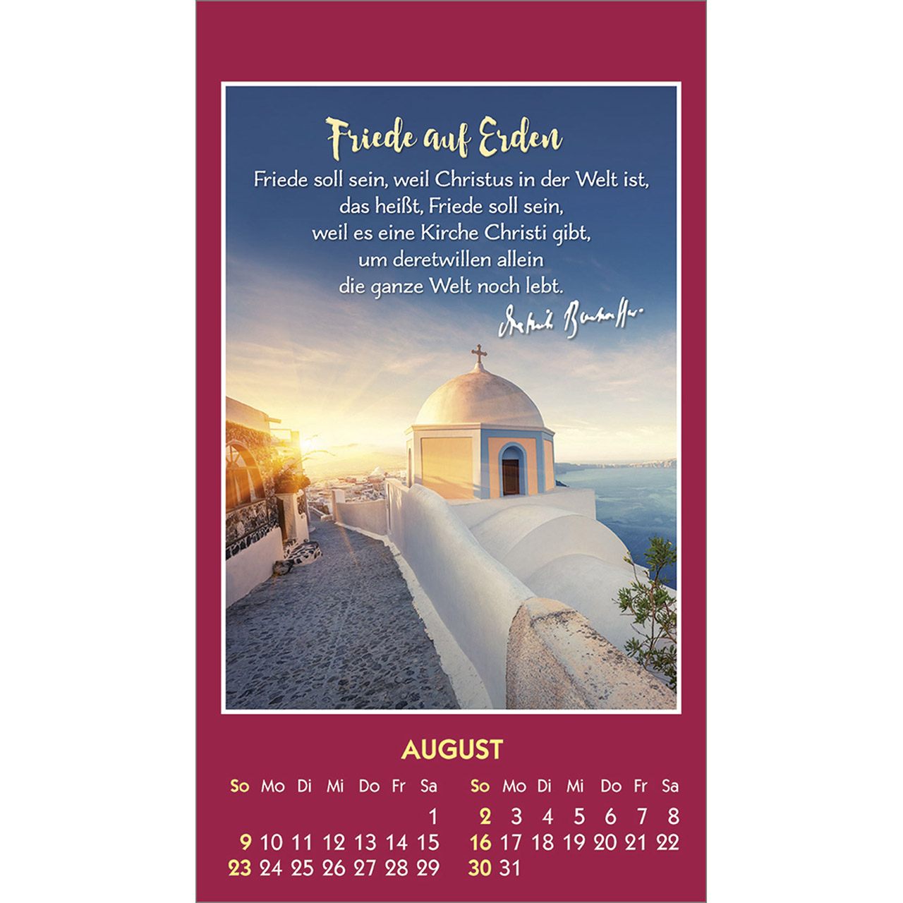 Aufkleberkalender - Gott ist bei dir 2026