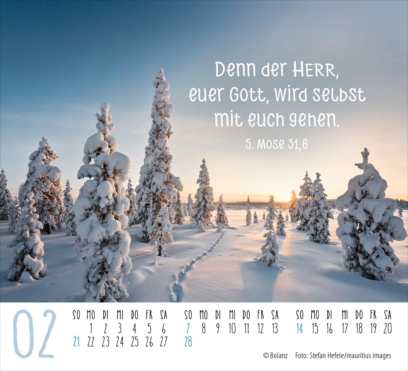 Aufstellkalender - Atempause 2027 Minikalender