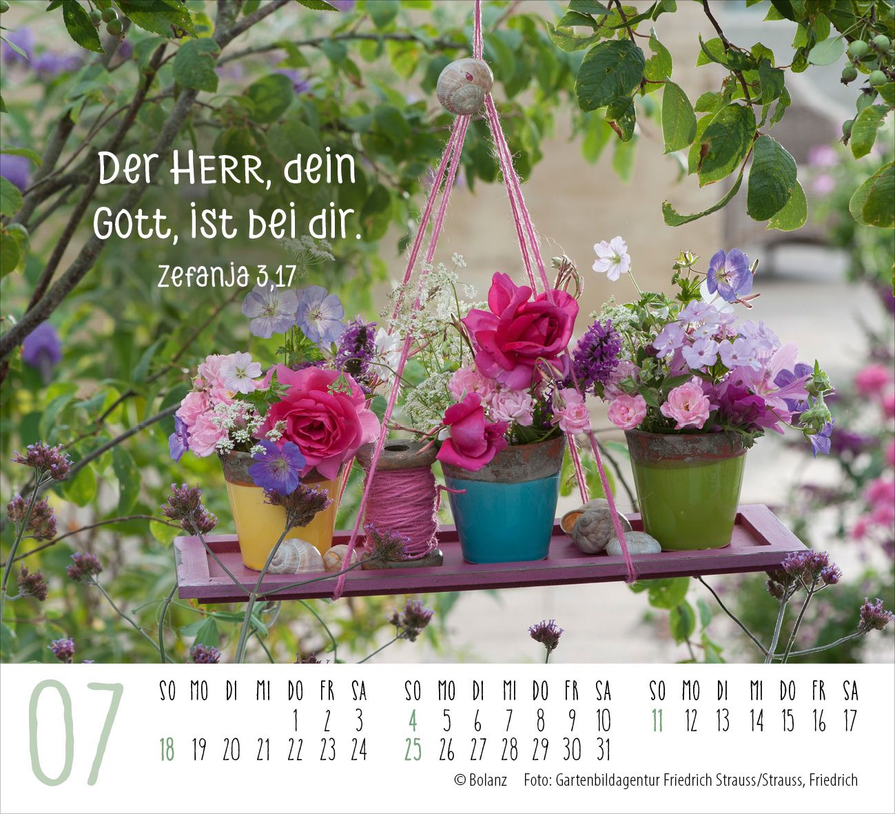 Aufstellkalender - Harmonien für die Seele 2027 Minikalender