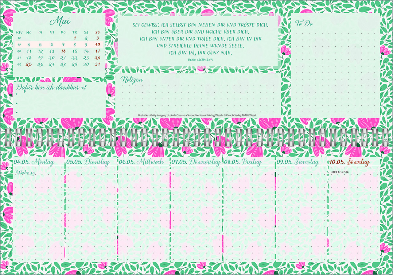 Tischkalender - Meine fröhlich-bunte Segenswoche 2026