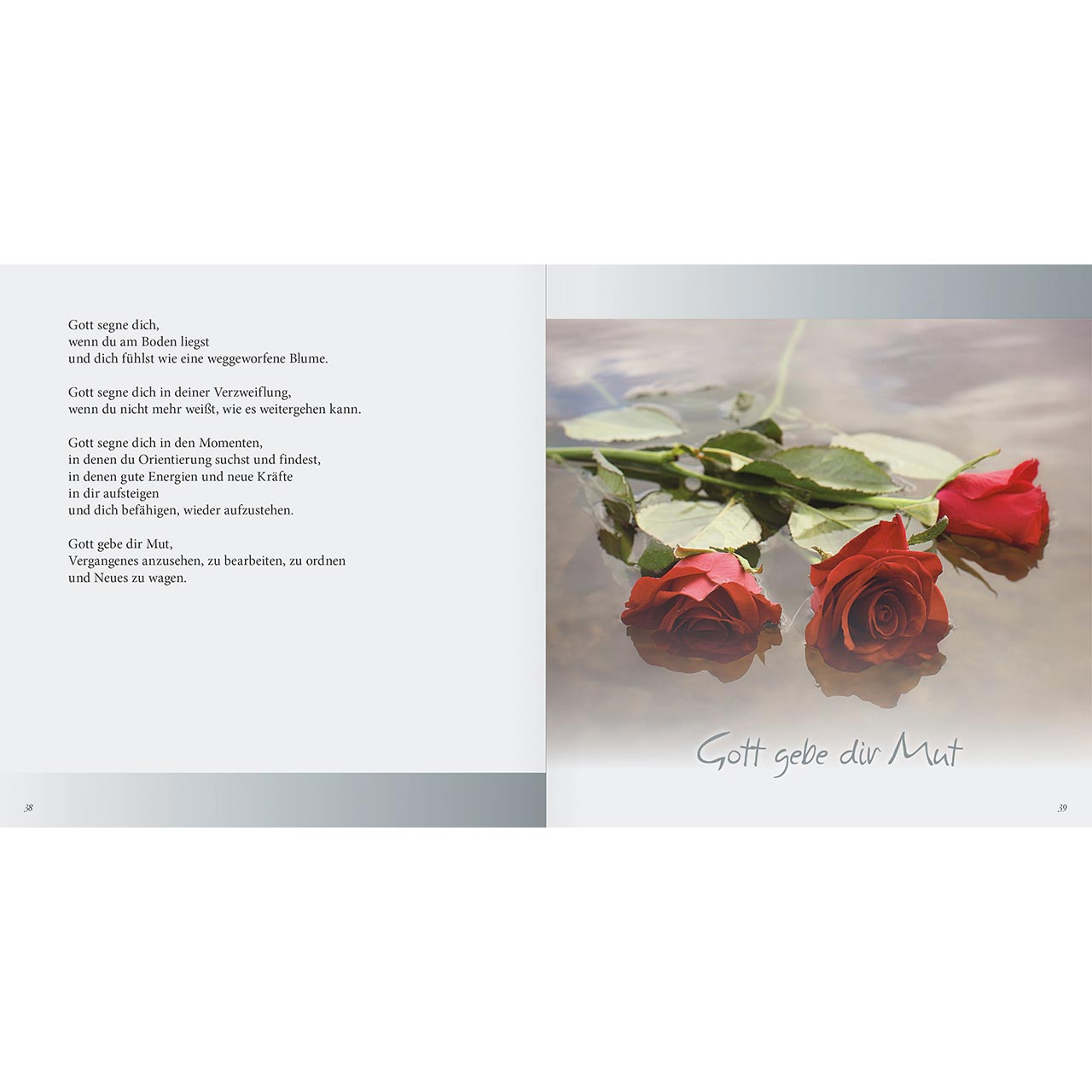 Geschenkbuch - Segensworte für Zeiten der Trauer - Steine Herz Feder