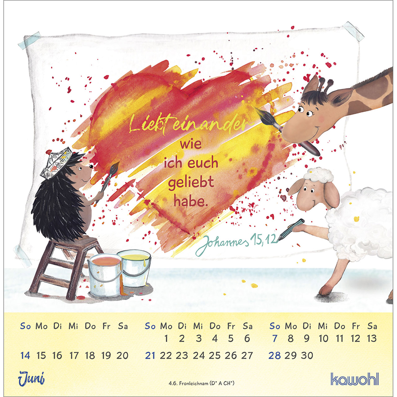 Postkartenkalender - Freu dich mit uns! 2026