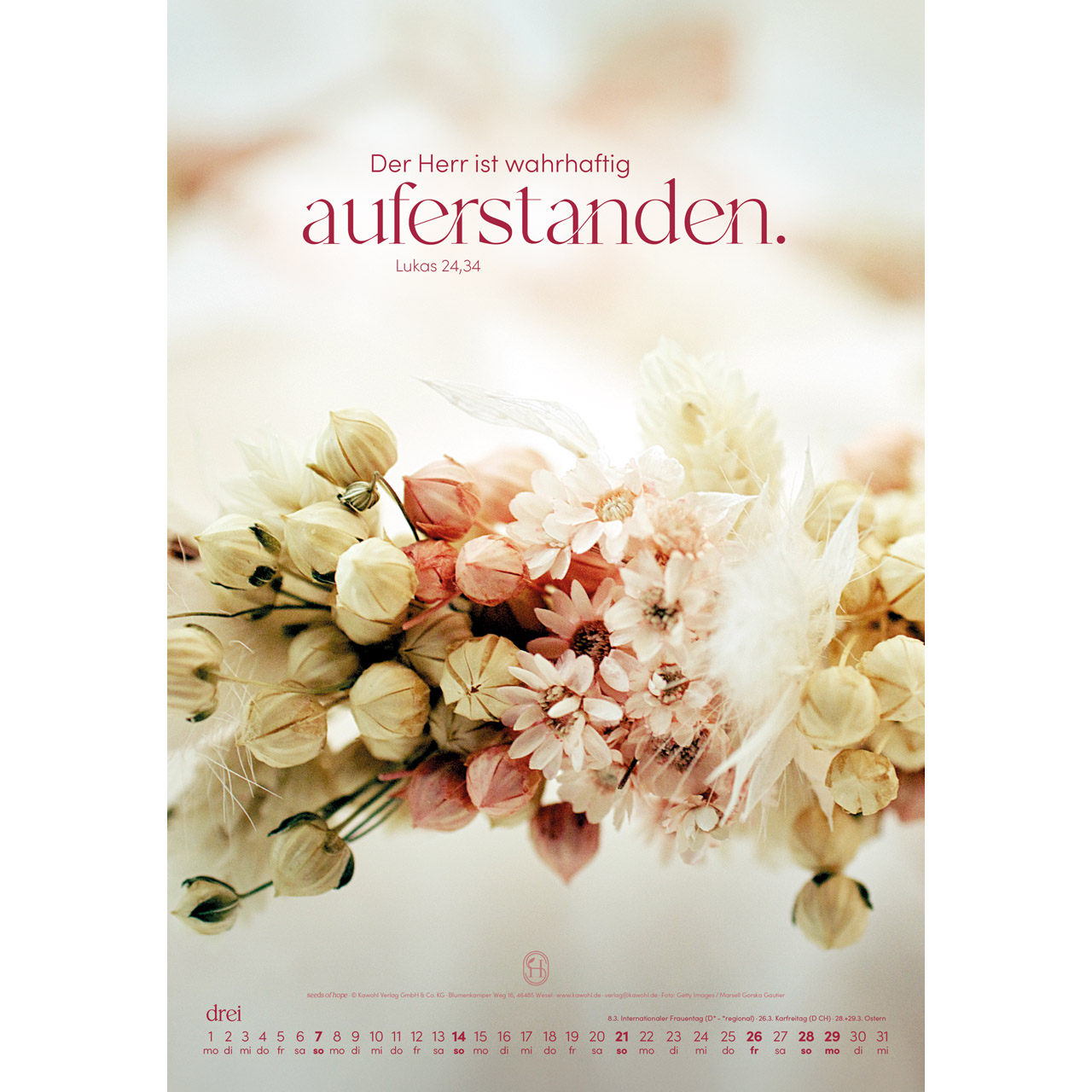 Wandkalender - Sein Wort. Dein Weg. 2027