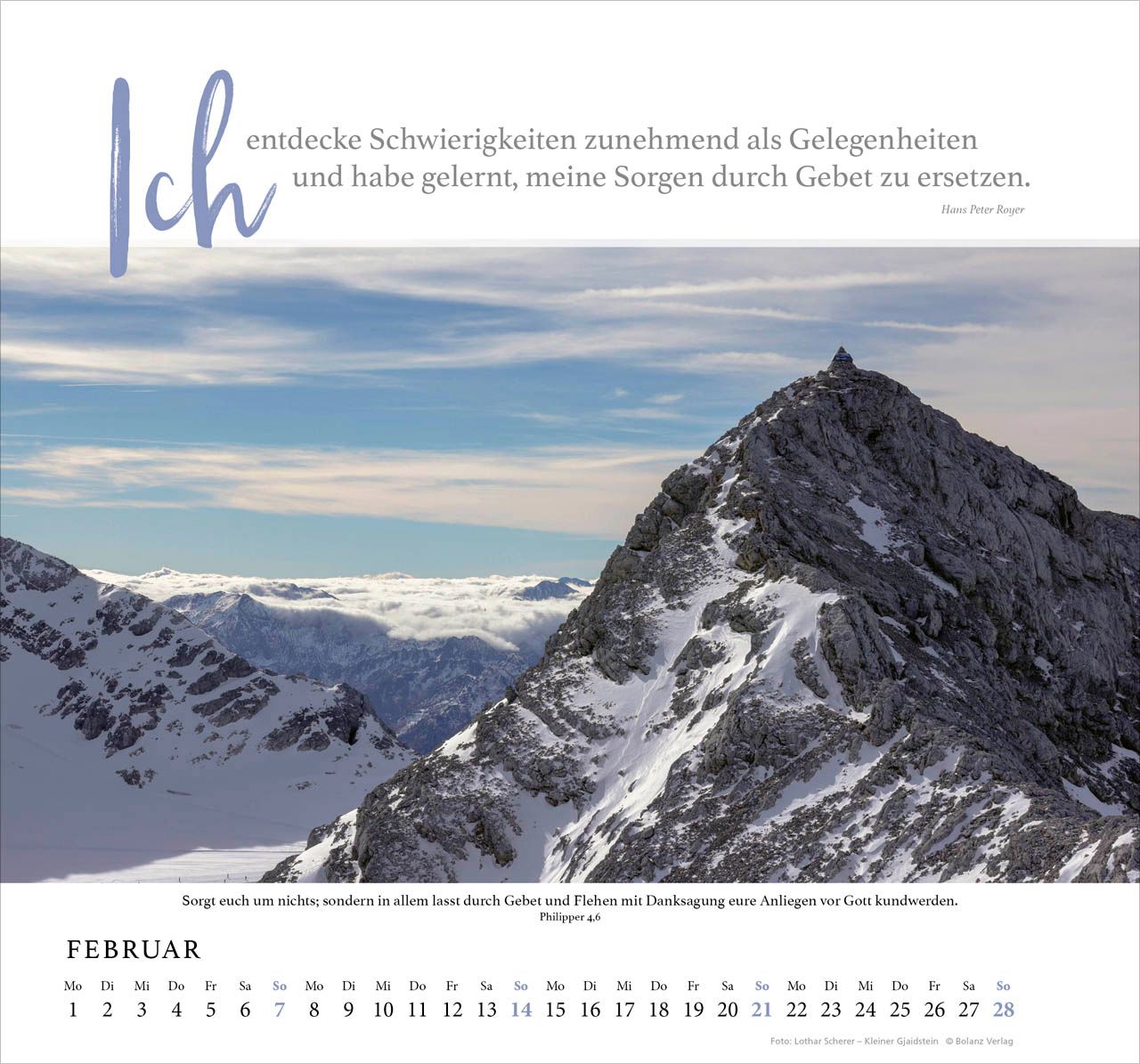 Wandkalender - Fels meiner Stärke 2027 Wandkalender