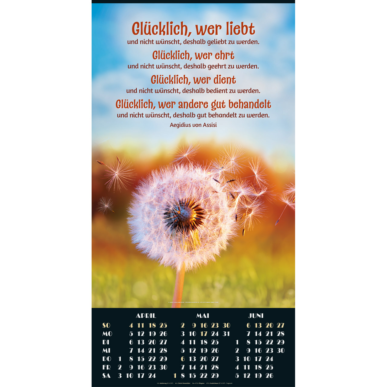 Posterkalender - Posterkalender 2027