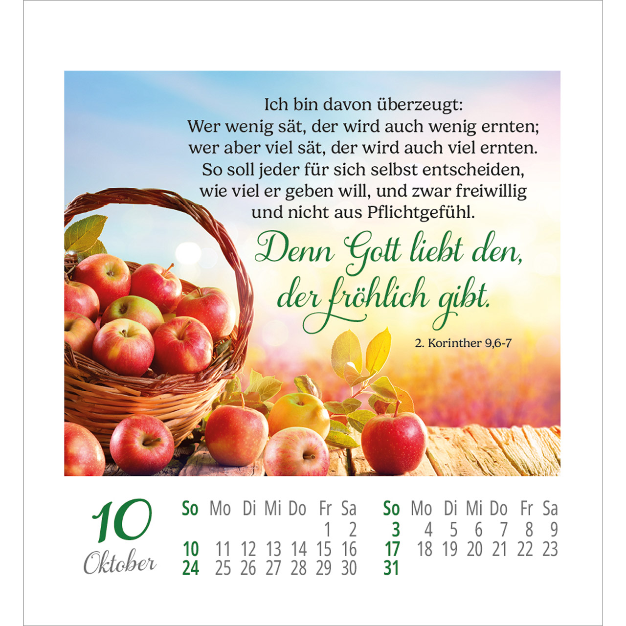 Aufkleberkalender - Lieblingsworte umgeben dich 2027
