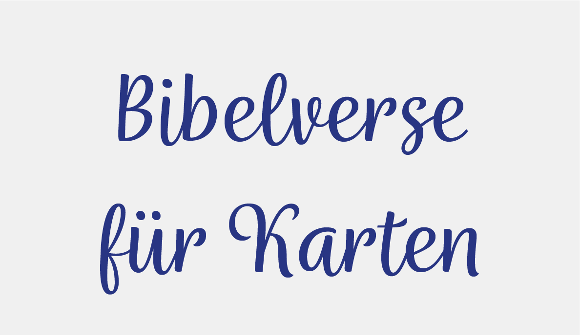 Bibelverse für Karten