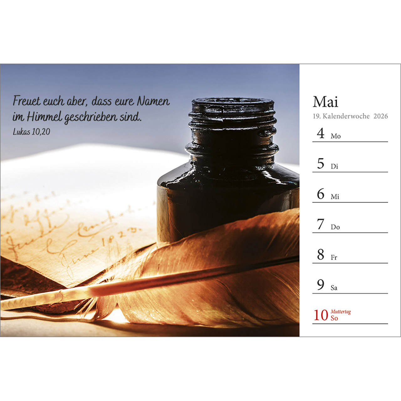 Tischkalender - In deine Hand stell ich den Tag 2026