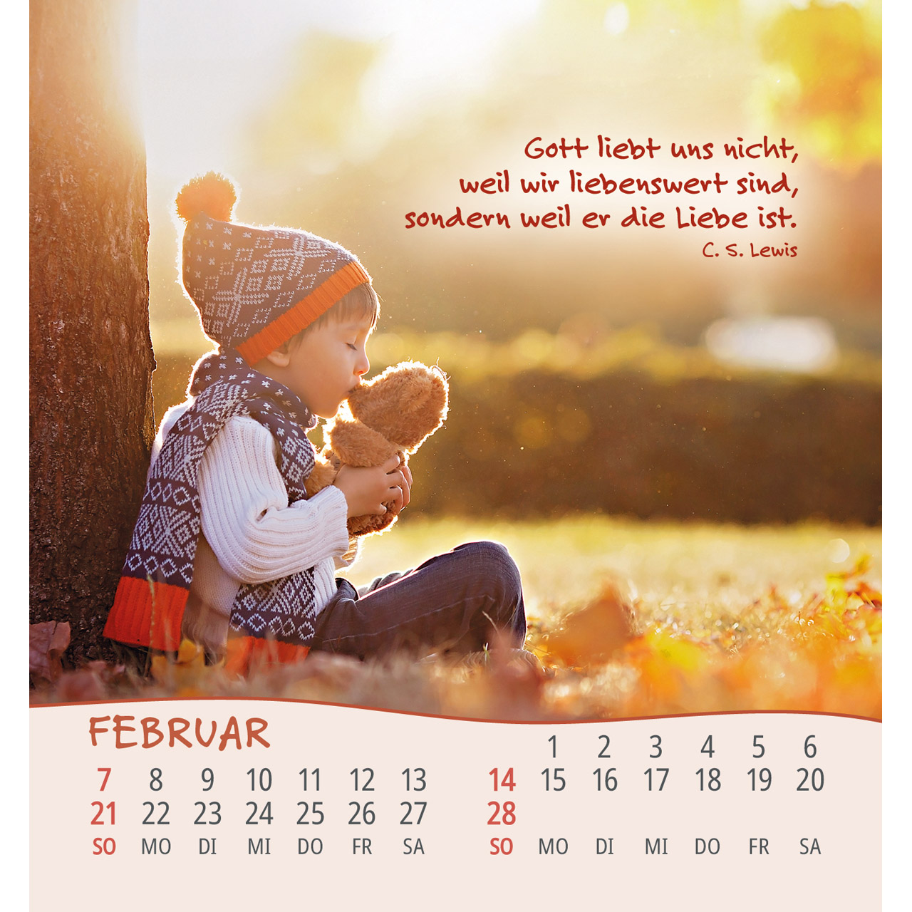 Aufstellkalender - Gott hat alle Kinder lieb 2027