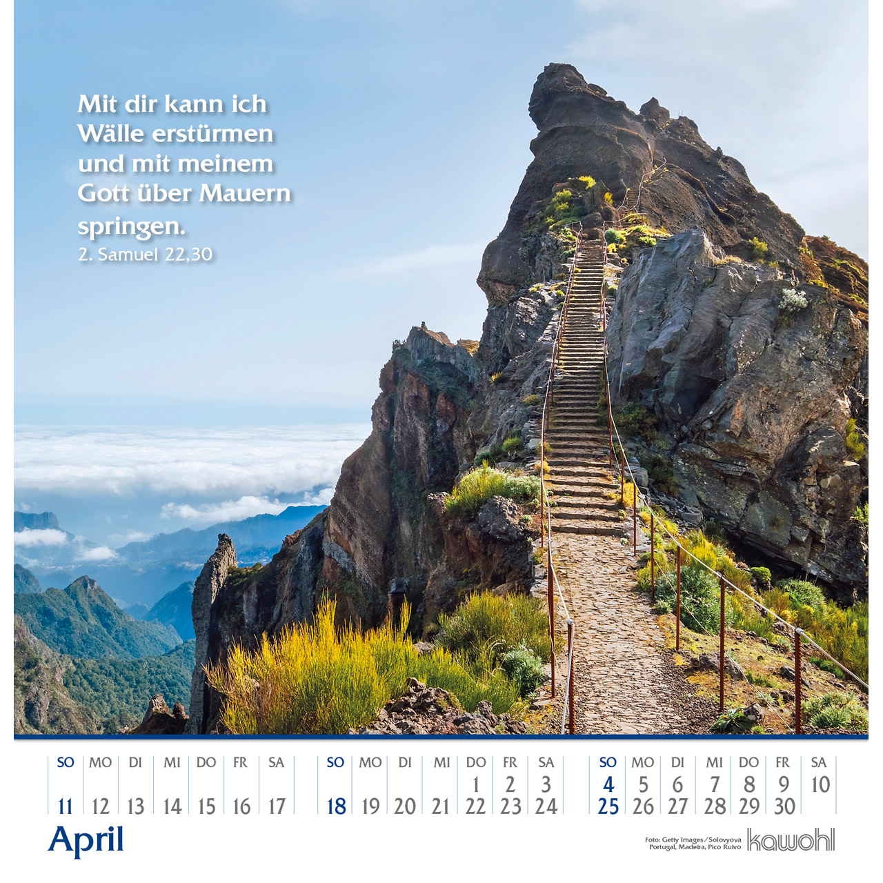 Wandkalender - Glanz der Berge 2027