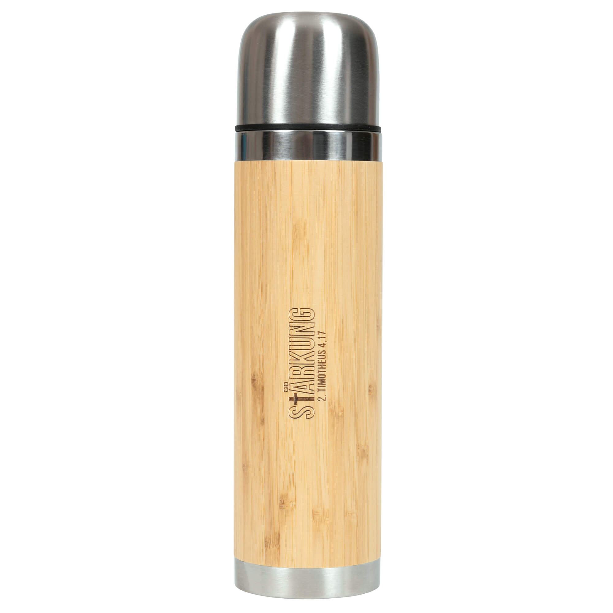 Tisch & Küche - Thermoflasche aus Bambus 'Stärkung'