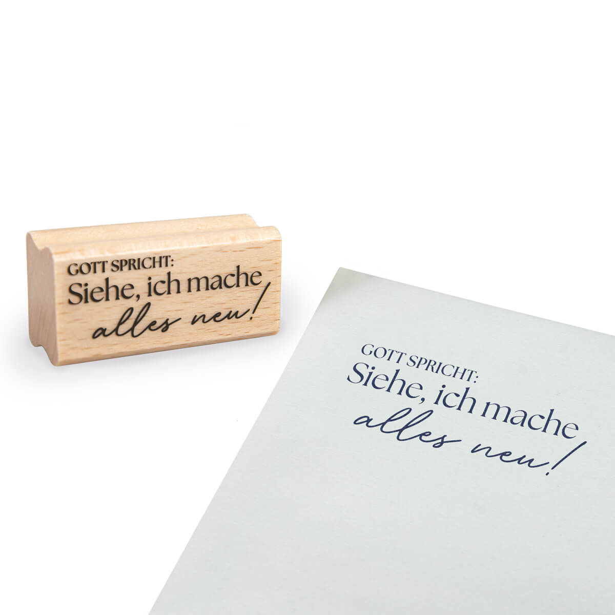 Stempel - Holzstempel                                                 'Gott spricht: Siehe