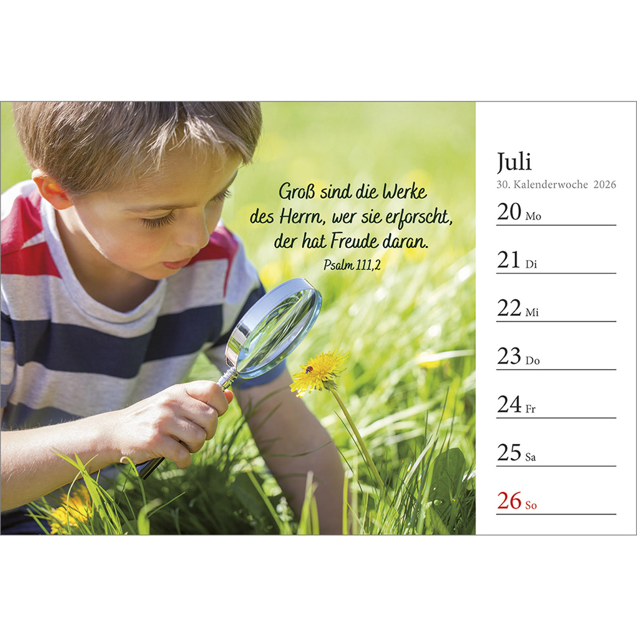 Tischkalender - In deine Hand stell ich den Tag 2026