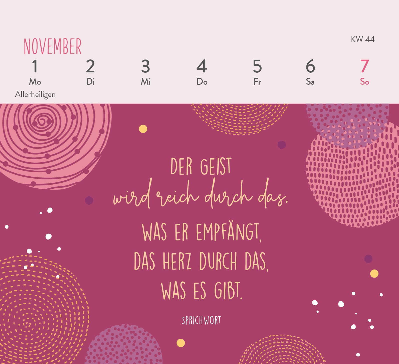 Aufstellkalender - Einatmen. Ausatmen. Sein. 2027