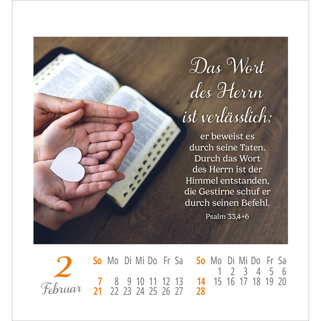 Aufkleberkalender - Lieblingsworte umgeben dich 2027
